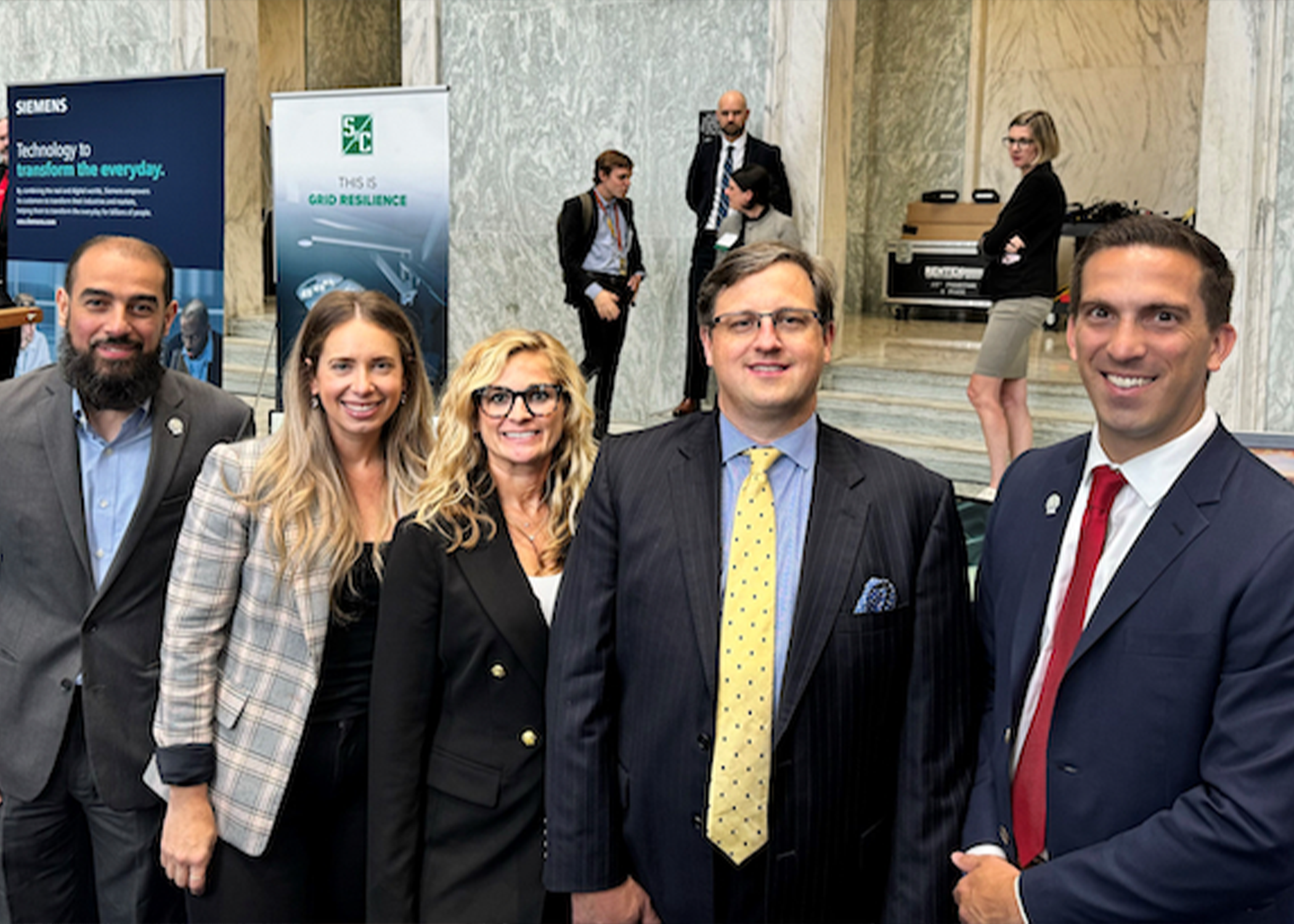 Exelon employees on Capitol Hill at the Congressional Grid Innovation Expo in September, showcasing groundbreaking projects aimed at strengthening and enhancing the reliability of our electric grid.